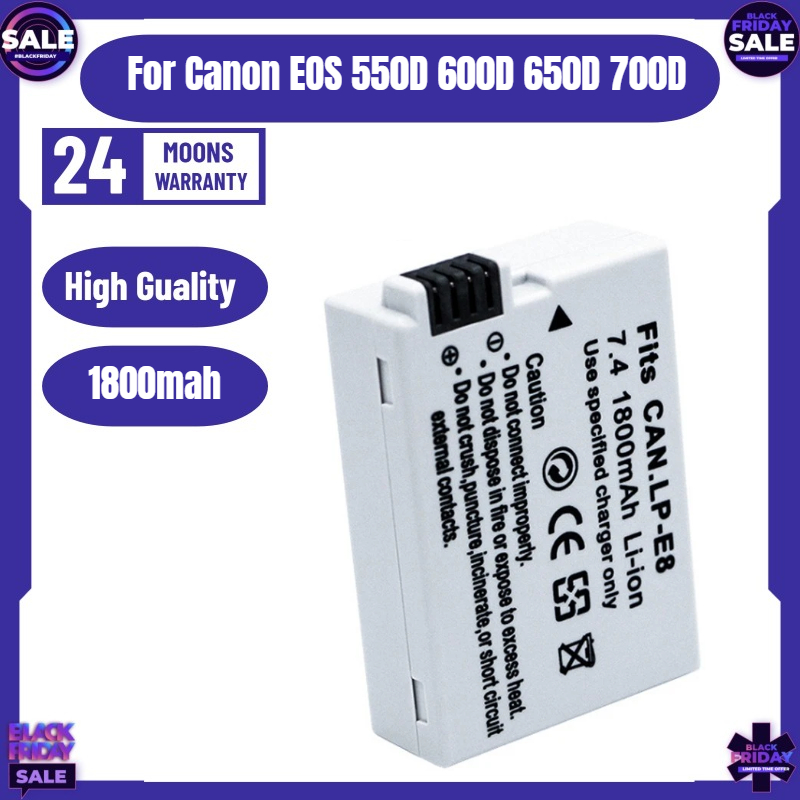 Drone Battery - Nueva Batería LP-E8 para Cámara Canon